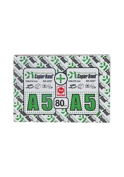 Copier Bond A5 Fotokopi Kağıdı 3 Paket 1000 Yaprak X 3 Toplam 3000 Yaprak Genel