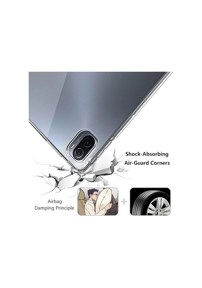 Xiaomi Redmi Pad 10.6" Uyumlu Arka Şeffaf Kılıf, Ultra İnce Silikon Ve Darbeye Dayanıklıdır