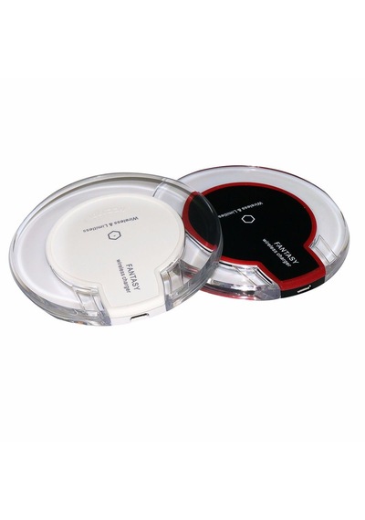 Fantasy Şeffaf Led Işıklı Kablosuz Hızlı Şarj Cihazı Beyaz