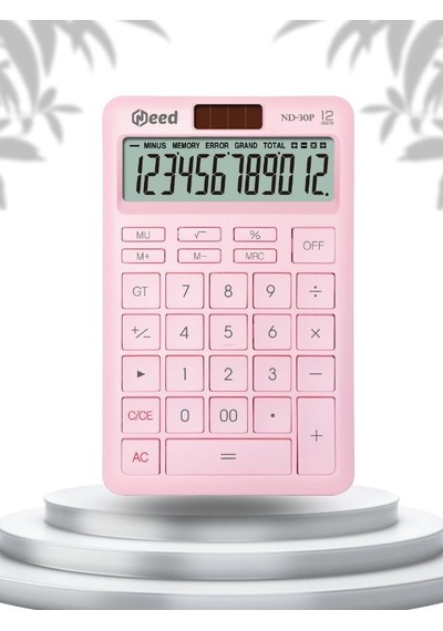 Need Nd-30p Pastel Pembe Hesap Makinesi Pembe