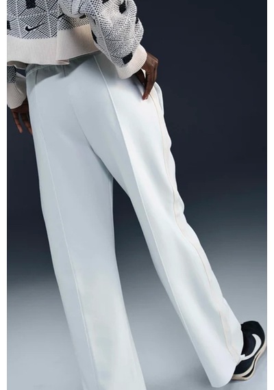 Nike Naomi Osaka High Waisted Loose Knit Trousers Bol Kesim Kadın Eşofman Altı Krem