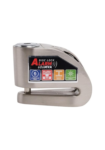 Armor Alarmlı Motorsiklet Disk Kilidi Çelik Gövde 606 Mva 6mm-inox