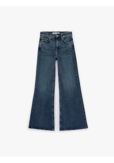 Koton Düğmeli Cepli Normal Bel Pamuklu Rahat Kalıp İspanyol Paça Denim Pantolon Orta İndigo 6sal40059md İndigo Koton Düğmeli Cepli Normal Bel Pamuklu Rahat Kalıp İspanyol Paça Denim Pantolon Orta İndigo 6sal40059md İndigo