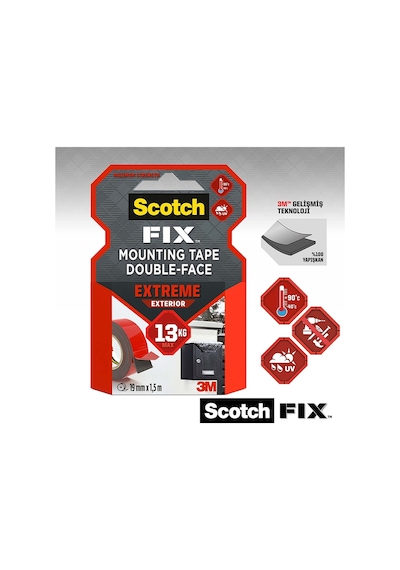 Scotch Extreme Dış Mekan Ekstra Güçlü 19mmx5m