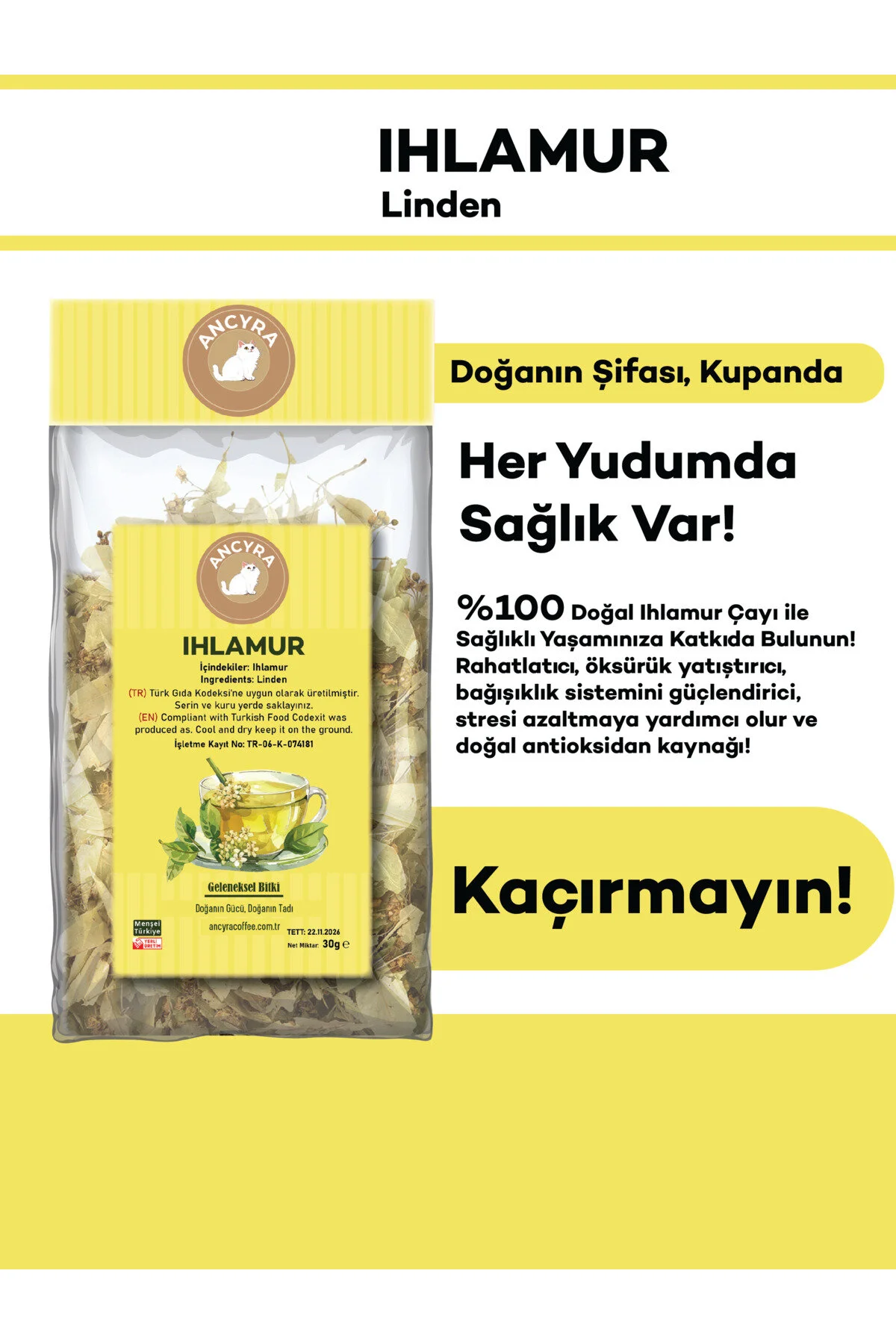Ihlamur Çayı Linden Tea 35g