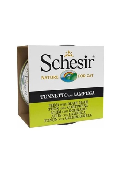 Schesir Ton Balığı ve Lambukalı Mahi Mahi Jöleli Yetişkin Kedi Konservesi 6 x 85 G
