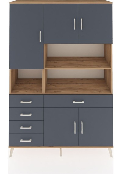 Hyperion Dolap 9 Raflı 5 Çekmeceli 5 Kapaklı 132x44x195 Çam-antrasit/antrasit Antrasıt/antrasıt - Atlas Çam Hyperion Dolap 9 Raflı 5 Çekmeceli 5 Kapaklı 132x44x195 Çam-antrasit/antrasit Antrasıt/antrasıt - Atlas Çam