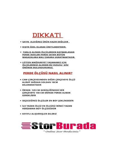 Storburada Çift Mekanizmalı Kirli Beyaz Tül Perde Ve Ekru Stor Perde Stb-100 Beyaz 200 X 200 Diğer