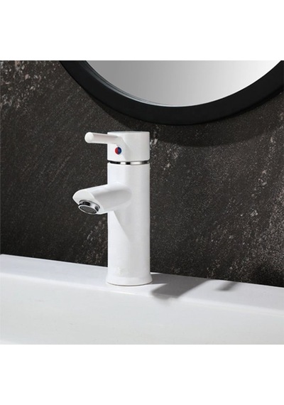 Sardıcı Lavabo Musluğu Beyaz Banyo Musluğu Beyaz