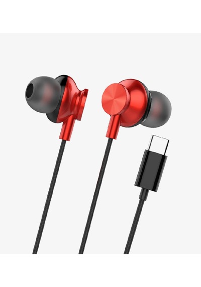 Linktech H341 Mikrofonlu Kulak İçi Tip-c Kablolu Kulaklık Kırmızı "kablolu Kulaklık"
