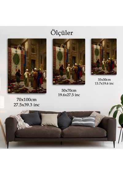 Osman Hamdi Bey'in Halı Tüccarı İsimli Eseri Kanvas Tablo-5123 50 X 70