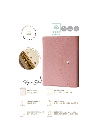 Vj Mekanizmalı Defter A6+ Ivory 80 Gr. 96 Yp.