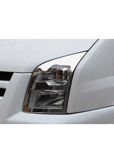 Ford Transit Uyumlu Krom Far Çerçevesi 2 Parça 2006-2014 Paslanmaz Çelik