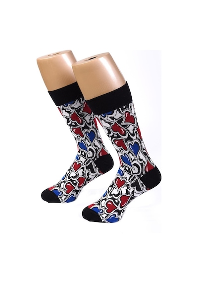 Ozzy Socks 2'Li Kalp Desenli Kutu Çok Renkli