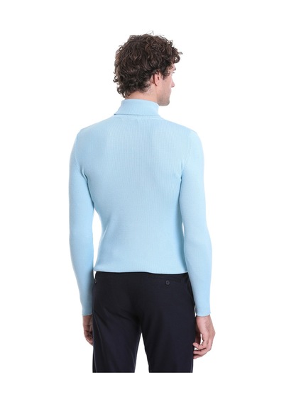 Hatemoğlu Mavi Slim Fit Fitilli Balıkçı Yaka Yünlü Triko Kazak 34232023a01 Mavi Hatemoğlu Mavi Slim Fit Fitilli Balıkçı Yaka Yünlü Triko Kazak 34232023a01 Mavi
