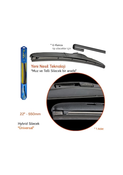 RBW 92722 Hybrid Üniversal 22 inç / 550 mm Silecek