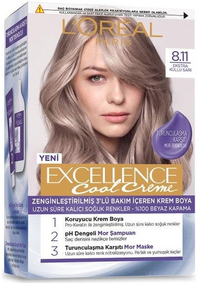 L’Oréal Paris Excellence Cool Creme Saç Boyası – 8.11 Ekstra Küll (489790238)