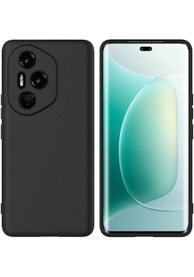 Honor 400 Pro Uyumlu Silikon Kılıf - Kamera Korumalı Esnek Pastel Renk Kapak - Siyah