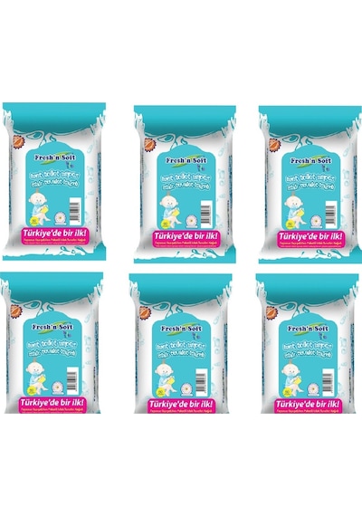 Fresh'n Soft Islak Tuvalet Kağıdı Fırsat Paketi 6 x 60'lı 360 Yaprak