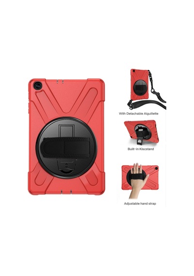 Samsung Uyumlu Galaxy Tab A 10.1 T510 Kılıf T515 T517 Defender Zırh Case