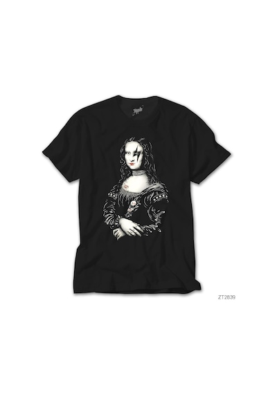 Mona Lisa Siyah Tişört