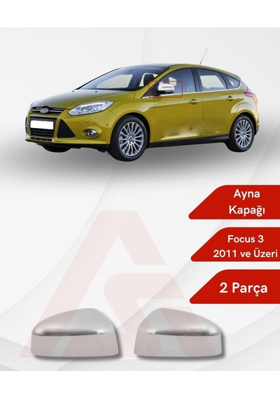 Ford Focus 3-3.5 2011 Üzeri Ayna Kapağı Kromu 2 Parça Abs Krom