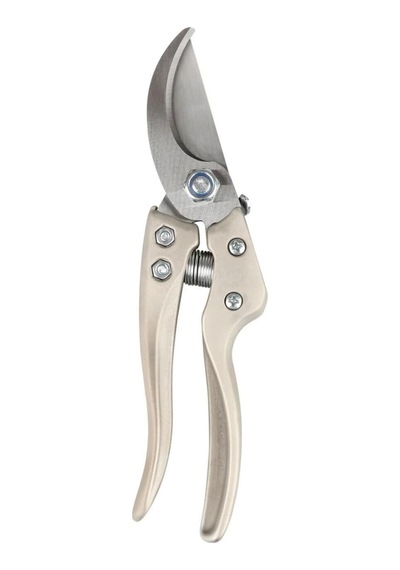 Tr Rh05820 Saten Krom Metal Saplı Bahçe Makası Boy: 19.5 Cm Kesme Çapı: 25 Mm