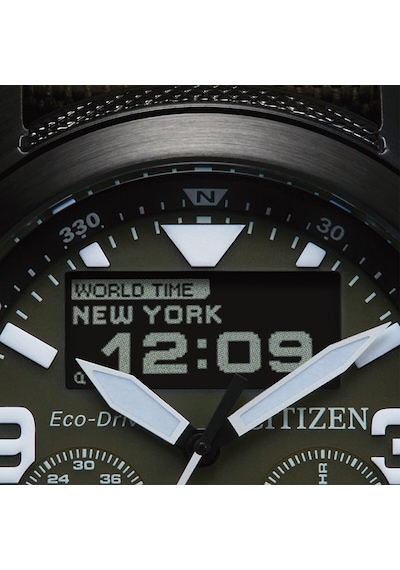 Citizen Eco-drive Promster Land Jv1005-02w Erkek Kol Saati Yeşil