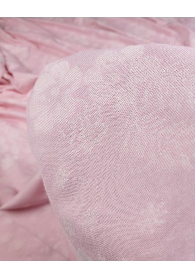 Pembe Renkte Çiçekli Havlu Kumaş En: 165cm-11493