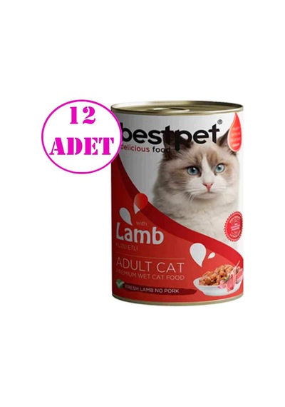 BestPet Kuzu Etli Kedi Konservesi 12 x 400 G