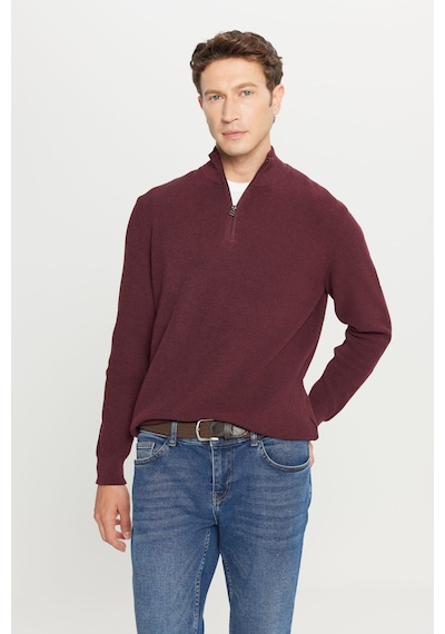 AC&Co / Altınyıldız Classics Erkek Bordo Pamuklu Standart Fit Normal Kesim Bato Yaka Jakarlı Triko Kazak Bordo AC&Co / Altınyıldız Classics Erkek Bordo Pamuklu Standart Fit Normal Kesim Bato Yaka Jakarlı Triko Kazak Bordo