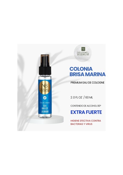 Sea Breeze Kolonyası 60 Ml Sprey Tuzlu Deniz Cep Boy Seyahat %80 Alkollü