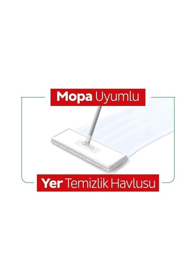 Beyaz Sabun, Arap Sabun Ve Çamaşır Suyu Katkılı 4 Xlarge Mopa Uyumlu Temizlik Havlusu 50 Yaprak, Diğer