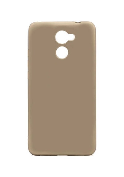 Zore Huawei Y7 Prime Kılıf Omsy Premier Silikon Kapak - Gold