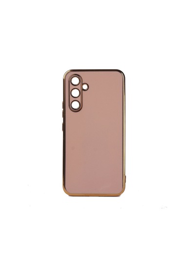Samsung Galaxy Uyumlu M14 Kılıf Zore Kenarı Gold Renk Silikon Bark Kapak