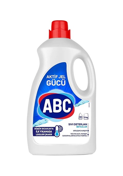 4 Adet Abc Sıvı Deterjan 2145 Ml 33 Yıkama Beyaz Diğer