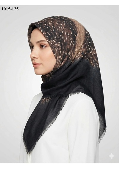 Dolce Life Dolce Cool Desenli Flamlı Pamuk Eşarp 1015-125 Çok Renkli