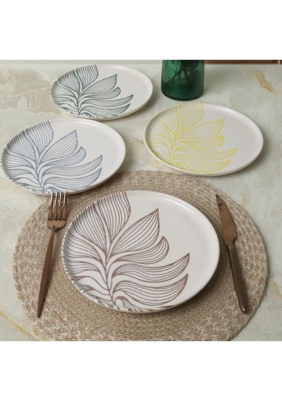Leaf Harmony Nordıc Pasta Tabağı 22 Cm 4 Adet / 22974-77 Çok Renkli