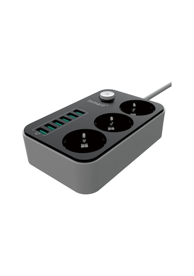 T-Smart TS-P99 6 USB 3 Çıkışlı Uzatma Kablolu Priz