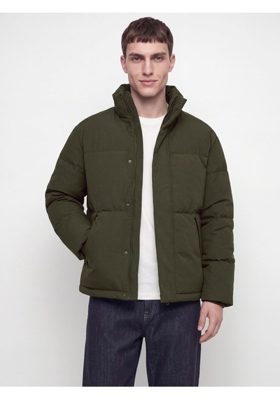 Jack & Jones Jjesoho Puffer Collar Aw26 Sn Rosin Siyah