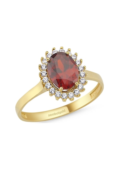 Anturaj Altın Yüzük Kuwars Topaz Taşlı 304122067