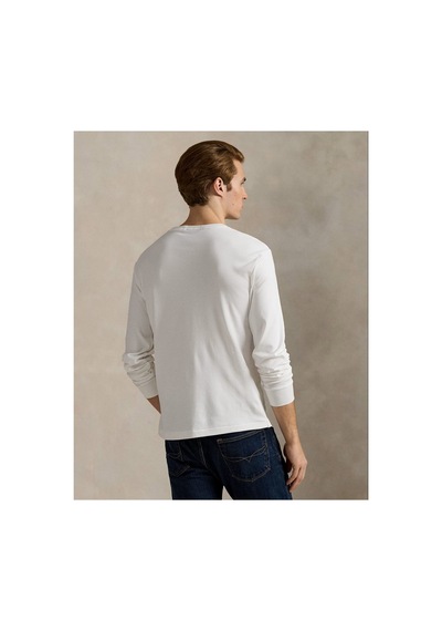 Polo Ralph Lauren Özel Tasarım Regular Kesim Yumuşak Pamuklu Sweatshirt Beyaz