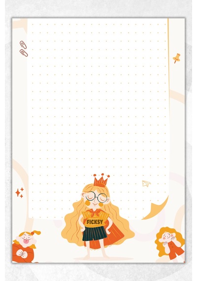 A5 Prenses Bloknot Çizgisiz Defter - 50 Yaprak - Memopad - Notepad - Not Defteri - Not Kağıdı Çok Renkli Çok Renkli