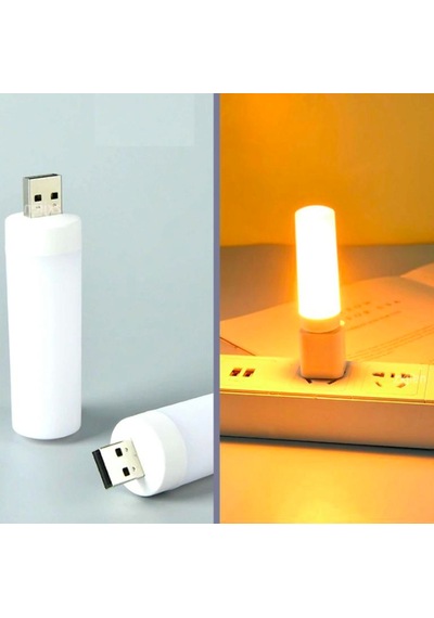 Omeniv Mum Alevi Efektli Usb Led Lamba Günışığı Laptop Outdoor Yeşil
