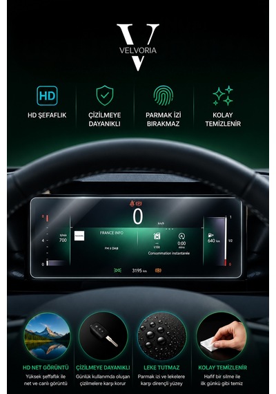Opel Astra 10 Inç Dijital Gösterge Nano Glass Ekran Koruyucu 2022 2023