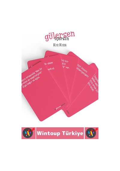Oyun Eğlenceli Grup Kamp Ev Arkadaş Ortamı Komik Görev Ceza Kart Oyunu Gülersen İçersin-kız Kıza