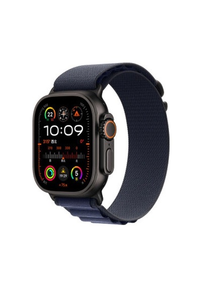 Apple Watch 40mm Uyumlu Krd-74 Hasır Kordon - Siyah-mavi