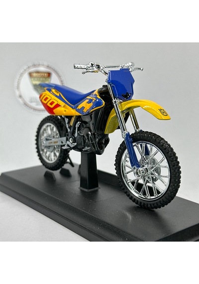 Husqvarna Cr125 1:18 Diecast Maket Motor Metal Model Motosiklet