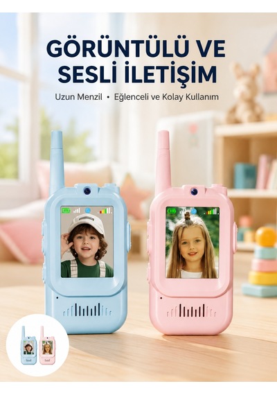 Uzun Menzilli Video Walkie Talkie Eğitici Ve Eğlenceli Oyuncak - 14999 Çok Renkli
