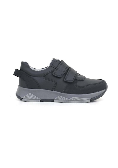 Ortopedikal 3880 Rakerplus Hakiki Deri Siyah Çocuk Sneakers Spor Ayakkabı Cırtlı Siyah